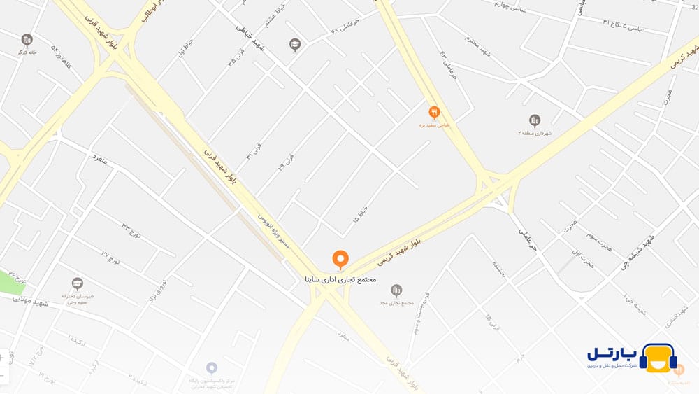 نشانی اتحادیه حمل و نقل درون شهری مشهد