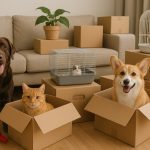 آماده‌سازی حیوانات خانگی برای روز اسباب‌کشی